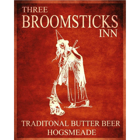 Three broomsticks Inn  Harry Potter  - Metal Movie Wall Sign