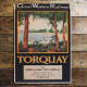 Torquay Great Western Railways - Metal Travel Wall Sign