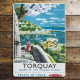 Torquay Queen Of The English Riviera Britsish Railways - Metal Travel Wall Sign