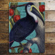 Toucan Blue- Metal Humour Wall Sign