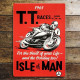 TT Isle of Man - Metal Advertising Wall Sign