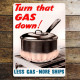 Turn That Gas Down Less Gas More Ships - Metal Propaganda Wall Sign