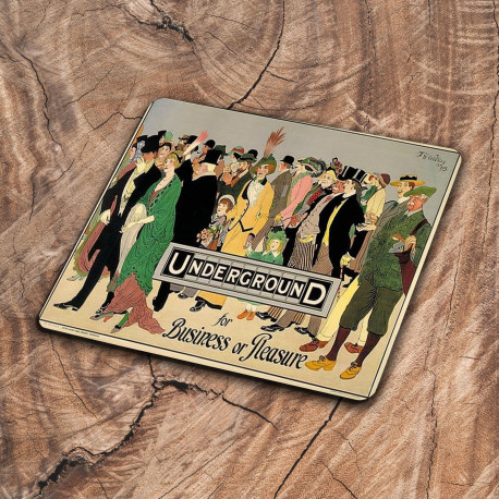 Underground For Business or Pleasure - Metal Travel Wall Sign