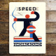 Underground Speed - Metal Travel Wall Sign