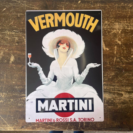 Vermouth Martini Drink  - Metal Advertising Wall Sign