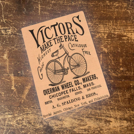 Victors Bicycles Cycles bikes - Metal Art Wall Sign