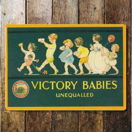 Victory Babies Unequallied - Metal Advertising Wall Sign