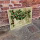 Vintage Christmas Holly Telegram   - Metal  Wall Sign