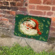 Vintage Green Father Christmas - Metal Vintage Wall Sign