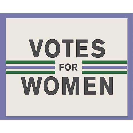 Votes for Woman suffragette - Metal Propaganda Wall Sign