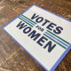 Votes for Woman suffragette - Metal Propaganda Wall Sign