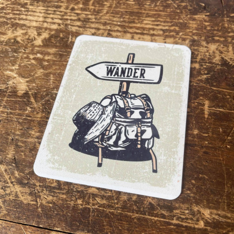 Wander Travel Tin Sign Metal Sign Plaque