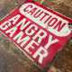 Warning / Caution Angry Gamer - Metal Advertising Wall Sign