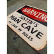 Warning Man Cave My Cave My Rules Door Sign Personalised With Any Name / Text - Metal Art Wall Sign