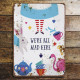 we all mad here alice in wonderland  - Metal Wall Sign Plaque