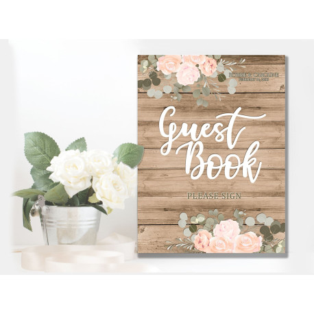 Wedding  Guest Book -  Metal Wall Sign