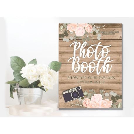 Wedding  Photo Booth -  Metal Wall Sign