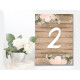 Wedding  Table Numbers  -  Metal Wall Sign