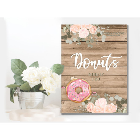 Wedding Donuts  -  Metal Wall Sign