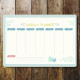 Weekly Planner Board  Personalised Dry Wipe Whiteboard To Do List Notes - Metal