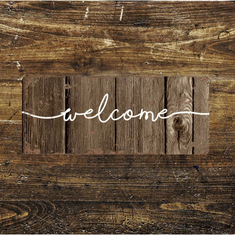 Welcome -  Metal Wall Sign