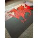 Welsh Flag Wales Dragon - Metal Travel Wall Sign