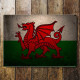 Welsh Flag Wales Dragon - Metal Travel Wall Sign