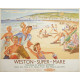 Weston-Super-Mare the Smile In Smiling Somerset Britsish Railways - Metal Travel Wall Sign -