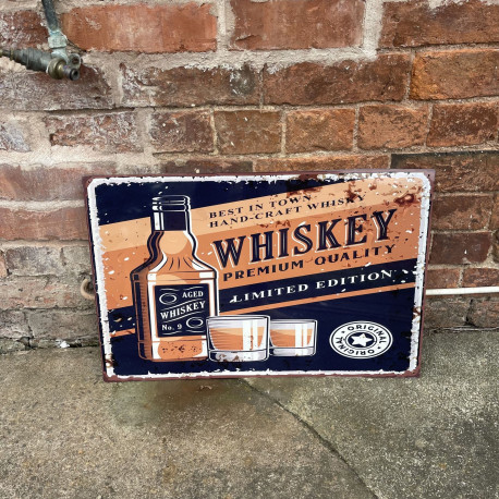 Whiskey  Bar Retro Tin Sign Metal Sign Plaque