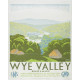 Wye Valley England British Railways - Metal Travel Wall Sign