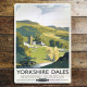 Yorkshire Dales Britsish Railways - Metal Travel Wall Sign