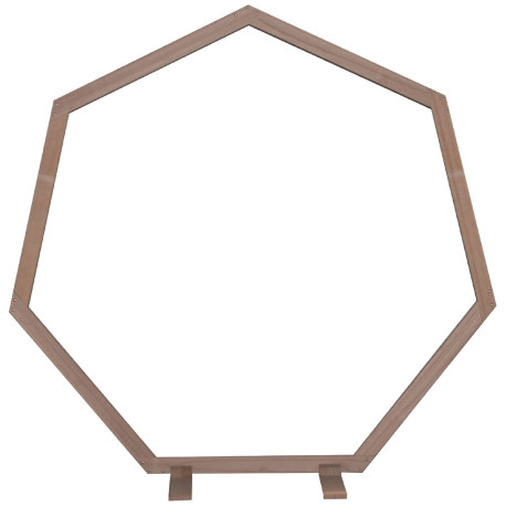 Natural Wooden Heptagon Arch (223cm)