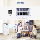 10000 BTU Air Conditioning Unit, 3-in-1 Portable Air Conditioner, Dehumidifier, Cooling Fan with Remote Control, Digital Display