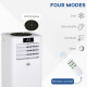 10000 BTU Air Conditioning Unit, 3-in-1 Portable Air Conditioner, Dehumidifier, Cooling Fan with Remote Control, Digital Display