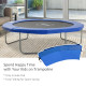 10FT Trampoline Pad, Φ305cm Trampoline Accessories Surround Safety Pad Foam Padding Pads Replacement Spare, Blue