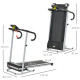 10km/h Unisex Electric Treadmill, Folding Indoor Cardio Treadmill, 1.25HP Motorised Running Jogging Walking Machine, w/ 3 Progra