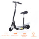 120W Foldable Powered Scooters with 24V Rechargeable Battery, Adjustable Ride on Toy (Black)