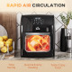 12L 8 in 1 Digital Air Fryer Oven with Roast, Bake, Dehydrate, 8 Preset Modes, Rapid Air Circulation, Timer, Inner Light, Memory