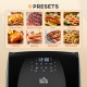 12L 8 in 1 Digital Air Fryer Oven with Roast, Bake, Dehydrate, 8 Preset Modes, Rapid Air Circulation, Timer, Inner Light, Memory