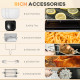 12L 8 in 1 Digital Air Fryer Oven with Roast, Bake, Dehydrate, 8 Preset Modes, Rapid Air Circulation, Timer, Inner Light, Memory