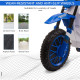 12V Kids Electric Motorcycle Ride-On, with Training Wheels, for Ages 3-6 Years - Blue