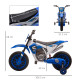 12V Kids Electric Motorcycle Ride-On, with Training Wheels, for Ages 3-6 Years - Blue