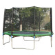 13ft Trampoline Net Replacement Safety Net Enclosure Net Spare New w/ 8 Poles