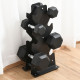 15KG Single Rubber Hex Dumbbell Portable Hand Weights Dumbbell Home Gym