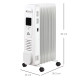 1500W Digital Oil Filled Radiator, 7 Fin, Portable Electric Heater with LED Display, Built-in Timer, 3 Heat Settings, Safety Cut