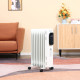 2000W Oil Filled Radiator, 9 Fin Portable Electric Heater with LED Display, 24H Timer, 3 Heat Settings, Adjustable Thermostat, S