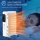 2000W Oil Filled Radiator, 9 Fin Portable Electric Heater with LED Display, 24H Timer, 3 Heat Settings, Adjustable Thermostat, S