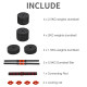 25kg 2 IN 1 Adjustable Dumbbells Weight Set, Dumbbell Hand Weight Barbell for Body Fitness, Lifting Training for Home, Office, G