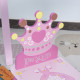 3 Pcs Kids and Table Chair Set Princess &amp; Crown Theme Home Furniture Pretty Gift 2-4 Years Pink