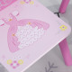 3 Pcs Kids and Table Chair Set Princess &amp; Crown Theme Home Furniture Pretty Gift 2-4 Years Pink